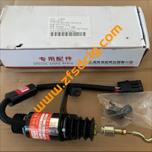 LiuGong Wheel Loader Spare Parts D5910523+A Fuel Stop Solenoid 24V DC for sale