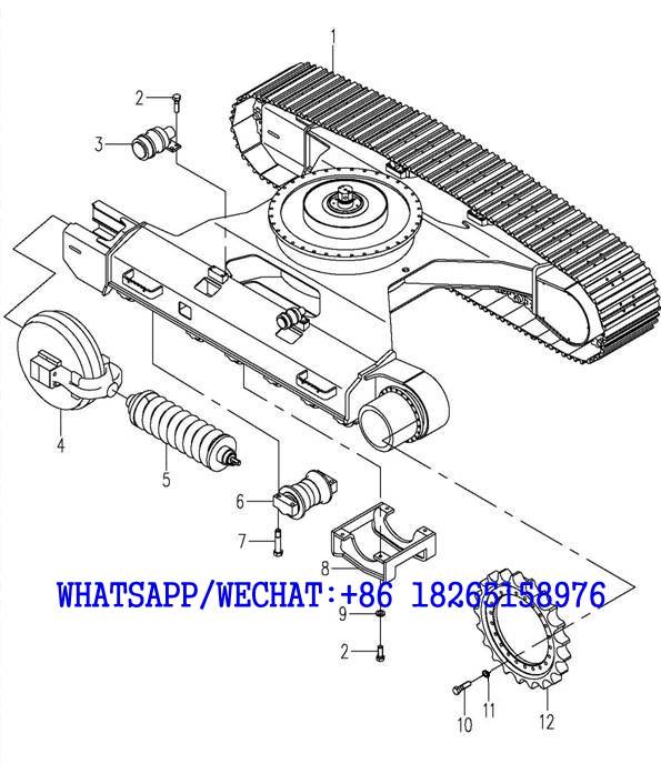 1.Undercarriage Assy 310700002 1 - XE215C HYDRAULIC EXCAVATOR PARTS HANDBOOK