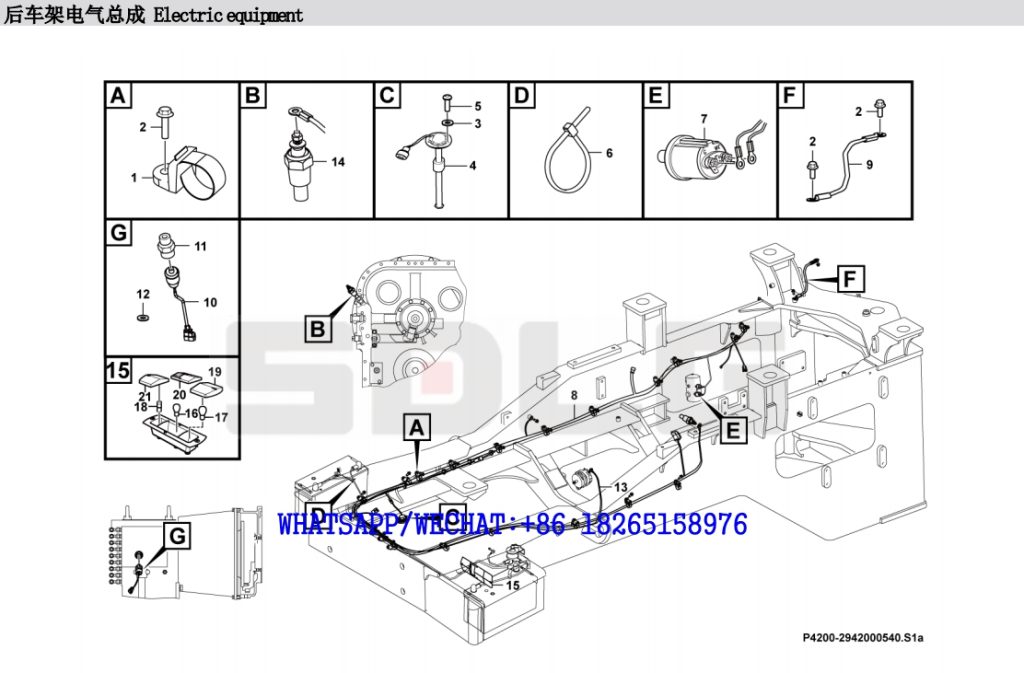 106.SDLG LG938L WHEEL LOADER PARTS CATALOG Electric equipment P4200-2942000540