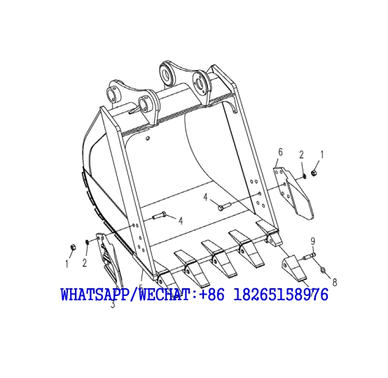 5. 310700013 Worker Equipment Bucket Assembly - XE215C HYDRAULIC EXCAVATOR PARTS HANDBOOK