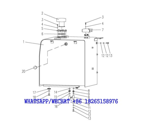 69. 310600219 Oil Tank Group - XE215C HYDRAULIC EXCAVATOR PARTS HANDBOOK