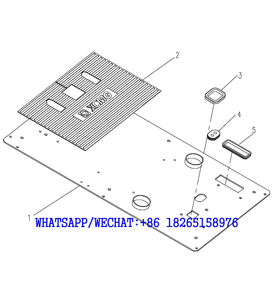 7. 310600072 Cab Assembly Floor Parts - XE215C HYDRAULIC EXCAVATOR PARTS HANDBOOK