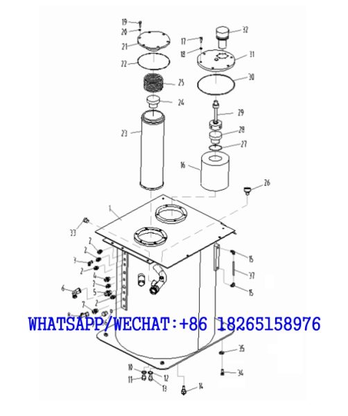 70. 014010018 Hydraulic Oil Tank Hydraulic Tank Support - XE215C HYDRAULIC EXCAVATOR PARTS HANDBOOK