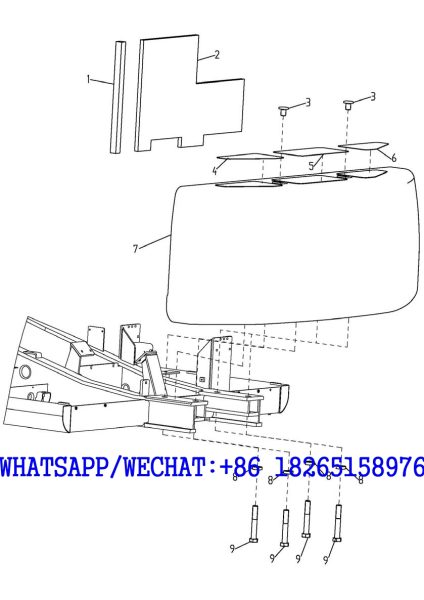 71. 310600225 Counter Weight - XE215C HYDRAULIC EXCAVATOR PARTS HANDBOOK