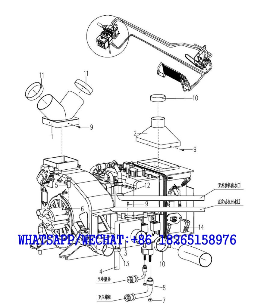 72. 310800072 Air-Conditioner System Air-Conditioner Support 1 - XE215C HYDRAULIC EXCAVATOR PARTS HANDBOOK