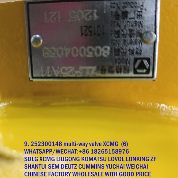 252300148 XCMG multi-way valve 60304000053 ZLF25A1(Z6G) 4120000504 4120000131 803004038