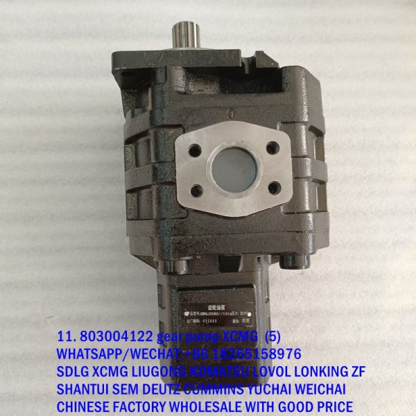 803004122 XCMG double gear pump CBGj3080/1016 for ZL60GV LW600KN wheel loader