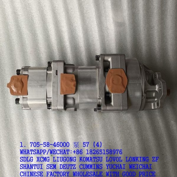 KOMATSU PARTS 705-58-46000 PUMP ASSEMBLY 705-58-46001