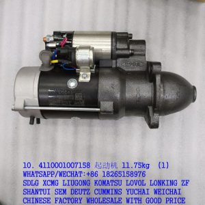SDLG motor grader parts 4110001007158 starter 3708010-A204/A 3708010-52EY/A FOR DACHAI DEUTZ BF6M1013