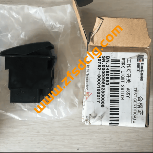 Liugong spare parts wheel loader 34B0650 Work light switch for sale - Image 2