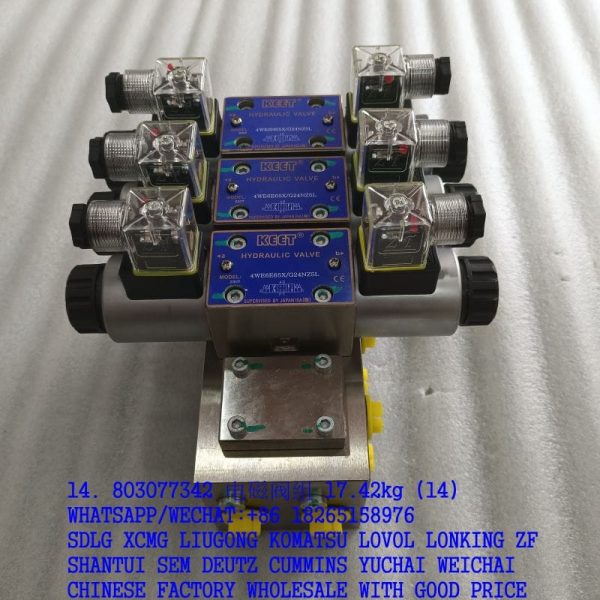 XCMG SPARE PARTS 803077342 SOLENOID VALVE XZ200-NG6-4