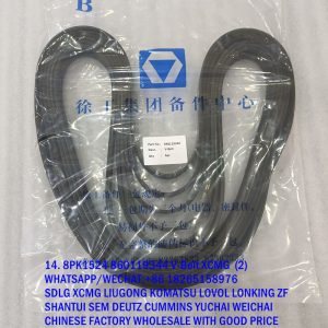 860119344 Original XCMG V-Belt 8PK1524 8PK1524 for LW600K wheel loader spare parts