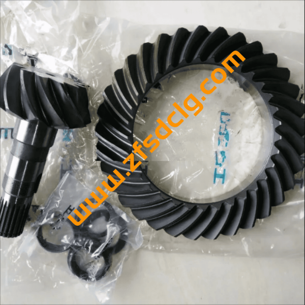 Genuine SDLG B877 Backhoe loader spare parts 4110001923006 Crown wheel ,Spiral bevel gear 12/33 068346 for sale