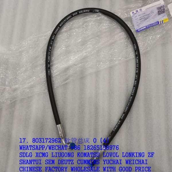 XCMG EXCAVATOR PARTS 803172962 HOSE F481CACF080804-1000