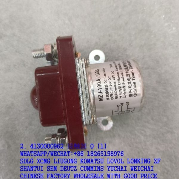 SDLG MOTOR GRADER 4130000962 RELAY JCC100/1C24 MZJ-100A/006 24V