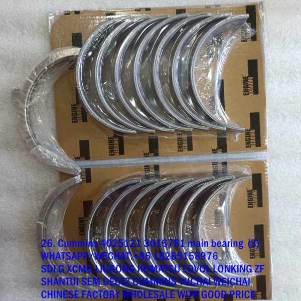 4025121 3016781 3801152 4025127 3801151 genuine cummins main bearing 4025125 4025120 4025126 3016780 3016770 3400710 3800298