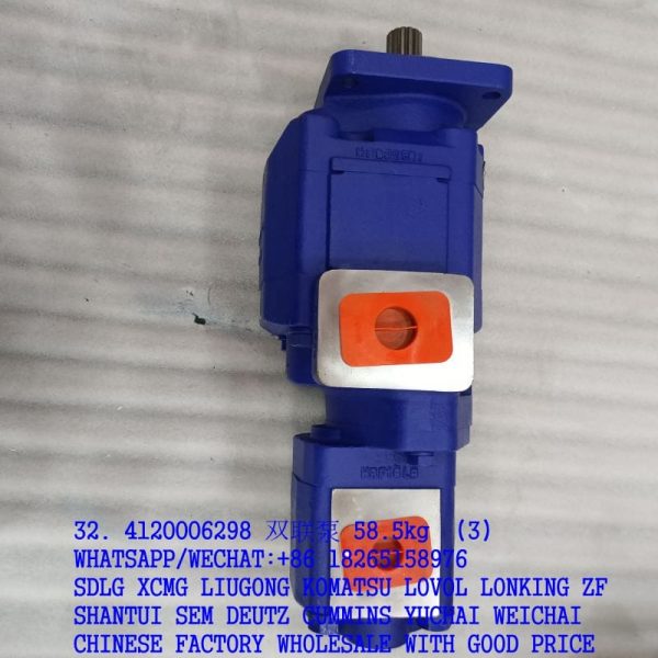 4120006298 Duplex pump 1124232290 for SDLG spare parts