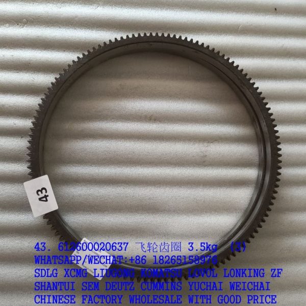 WEICHAI ENGINE PARTS 612600020637 FLYWHEEL RING GEAR 13022225 612600020615 612600020712 124 TEETH