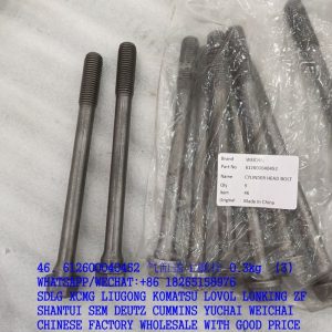 WEICHAI ENGINE PARTS 612600040452 CYLINDER HEAR BOLT 860125043 4110000924015 VG1500040023