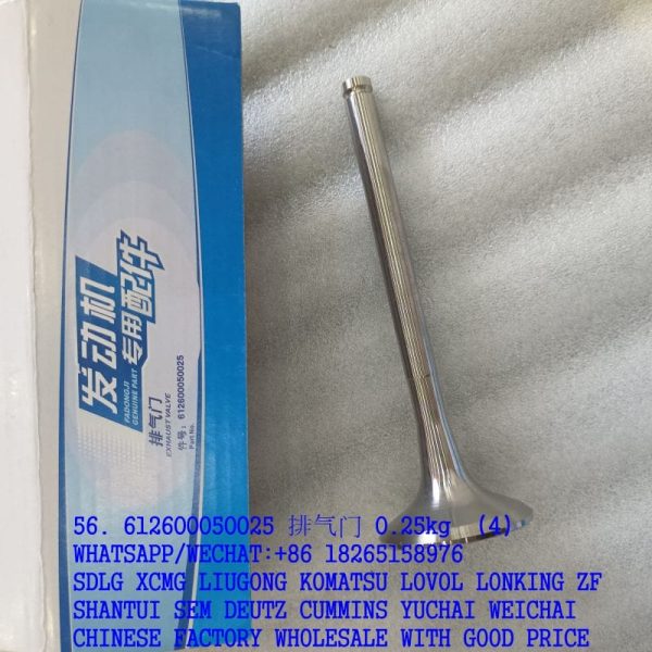 WEICHAI ENGINE 612600050025 EXHAUST VALVE 612600050006 DHD10G0355 860125229 FOR TRUCK
