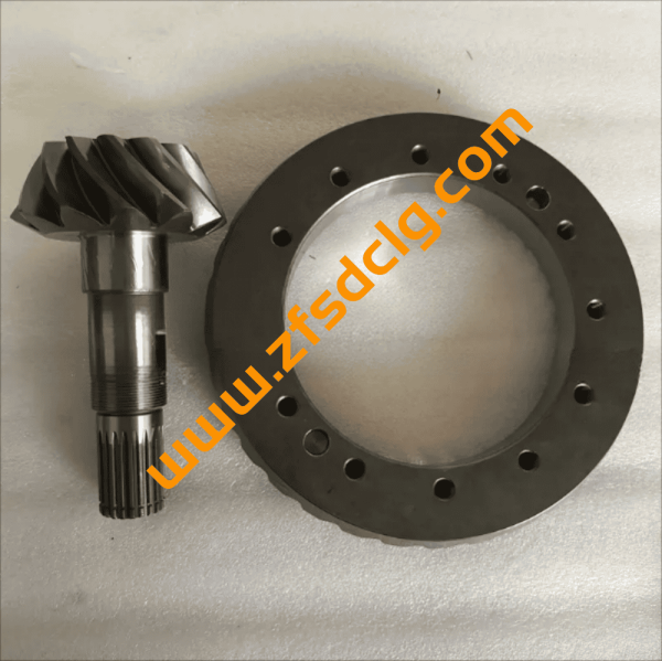 SDLG Crown Wheel 4110001923006 Spiral Bevel Gear 12/33 068346 for B877 Backhoe Loader FOR SALE - Image 3