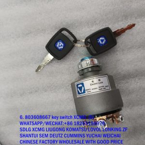 803608667 Original XCMG Ignition Switch JK428XG ZL50GN LW200KV wheel loader spare parts