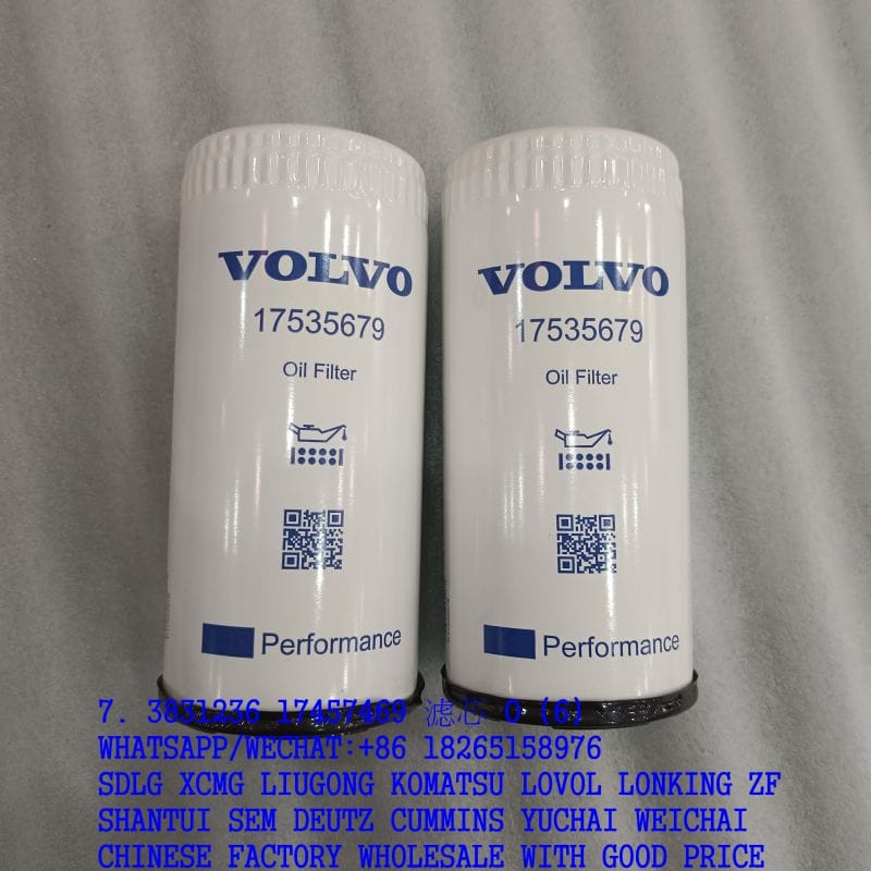 VOLVO EXCAVATOR PARTS OIL FILTER 3831236 17457469 – Shandong Weiman ...