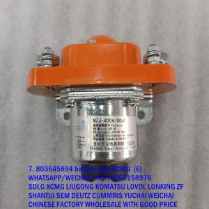803645894 XCMG Battery Relay MZJ-400A/006X for ZL50GV LW500KN wheel loader